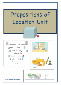 Prepositions of Location