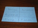Verb Tener conjugation