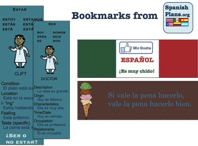 3 Spanish Bookmarks