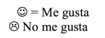Me Gusta No me gusta