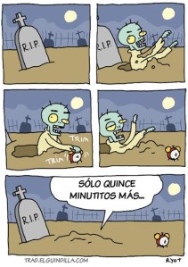 El zombi no quiere levantarse