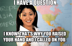 I have a question meme