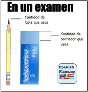en un examen