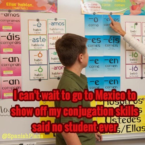 Show off my conjugation skills