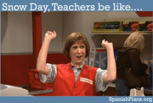 Teachers Love Snow Days