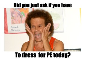 dress for PE