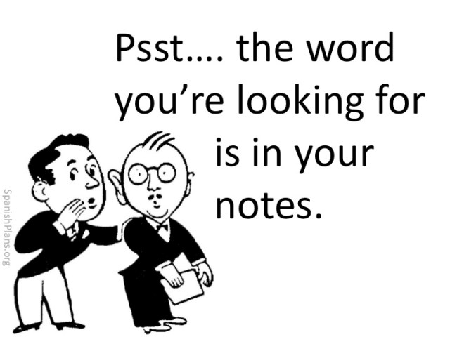 Use your notes | SpanishPlans.org