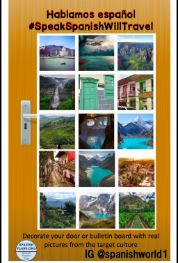 Spanish Speaking Countries Door Decoration