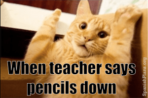 pencils down