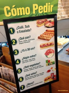 pedir en subway