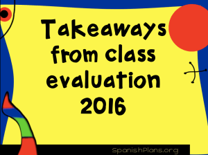 Spanish course evaluation