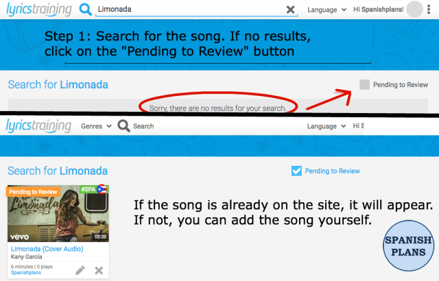 using-lyrics-training