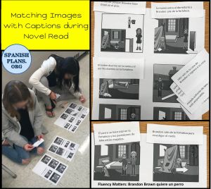 Students Match Captions to Images of Scenes from Chapter