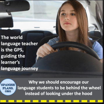 Teacher being the GPS