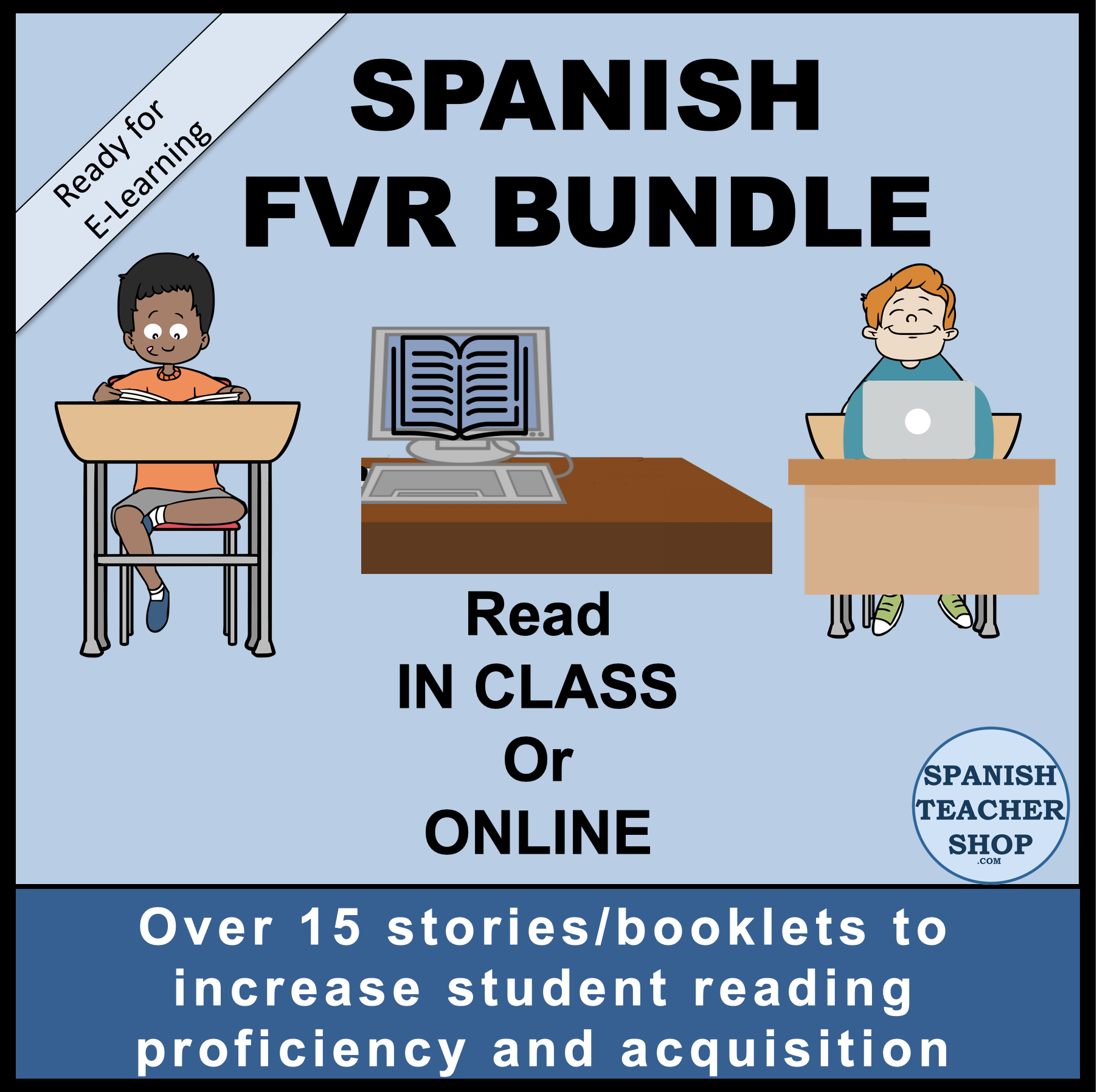 Spanish FVR Digital Library Bundle available on TeachersPayTeachers