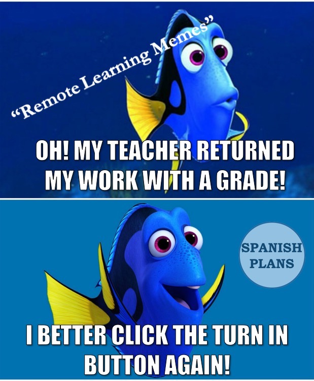 Distance Learning Memes | SpanishPlans.org