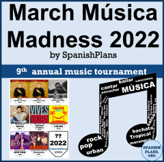 March Musica Madness 2022 by SpanishPlans